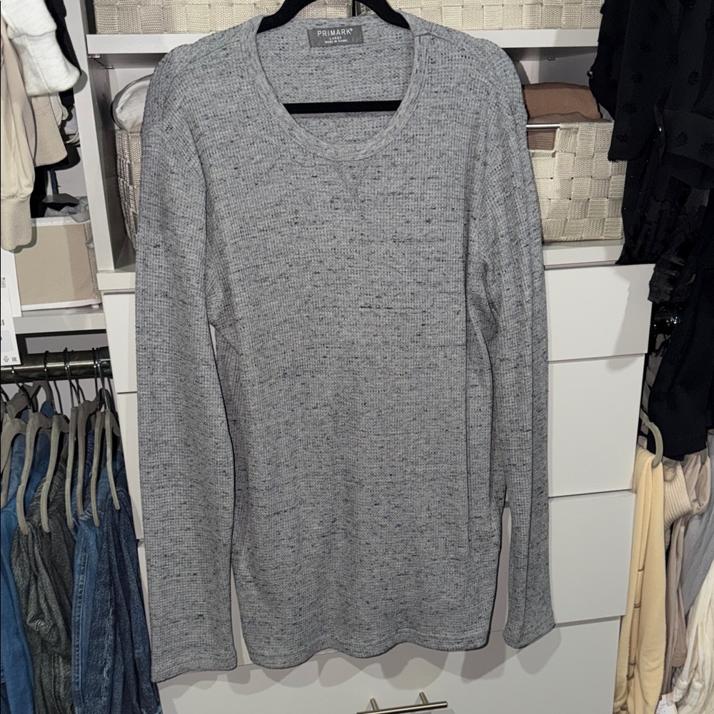 Primark Gray Long Sleeve Shirt